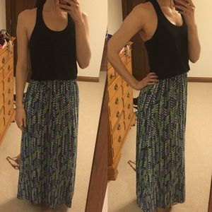 Half Moon Racerback Maxi Dress
